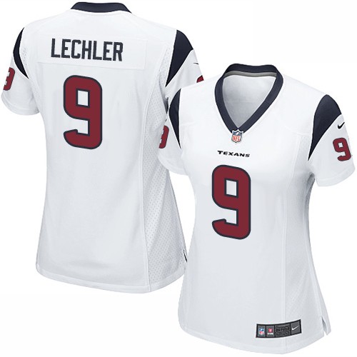 Women's Limited Shane Lechler Nike Jersey White Road - #9 NFL Houston Texans